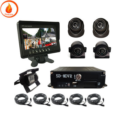 VGA-Fahrzeugkamera-Überwachungssystem halbkubelischer 5-Wege-Lkw-DVR-Recorder