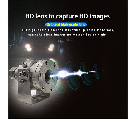 4K CCTV Anti-Explosion Fisheye PTZ Kamera Edelstahl für Lastwagen Eingebaut in MIC Starlight IR